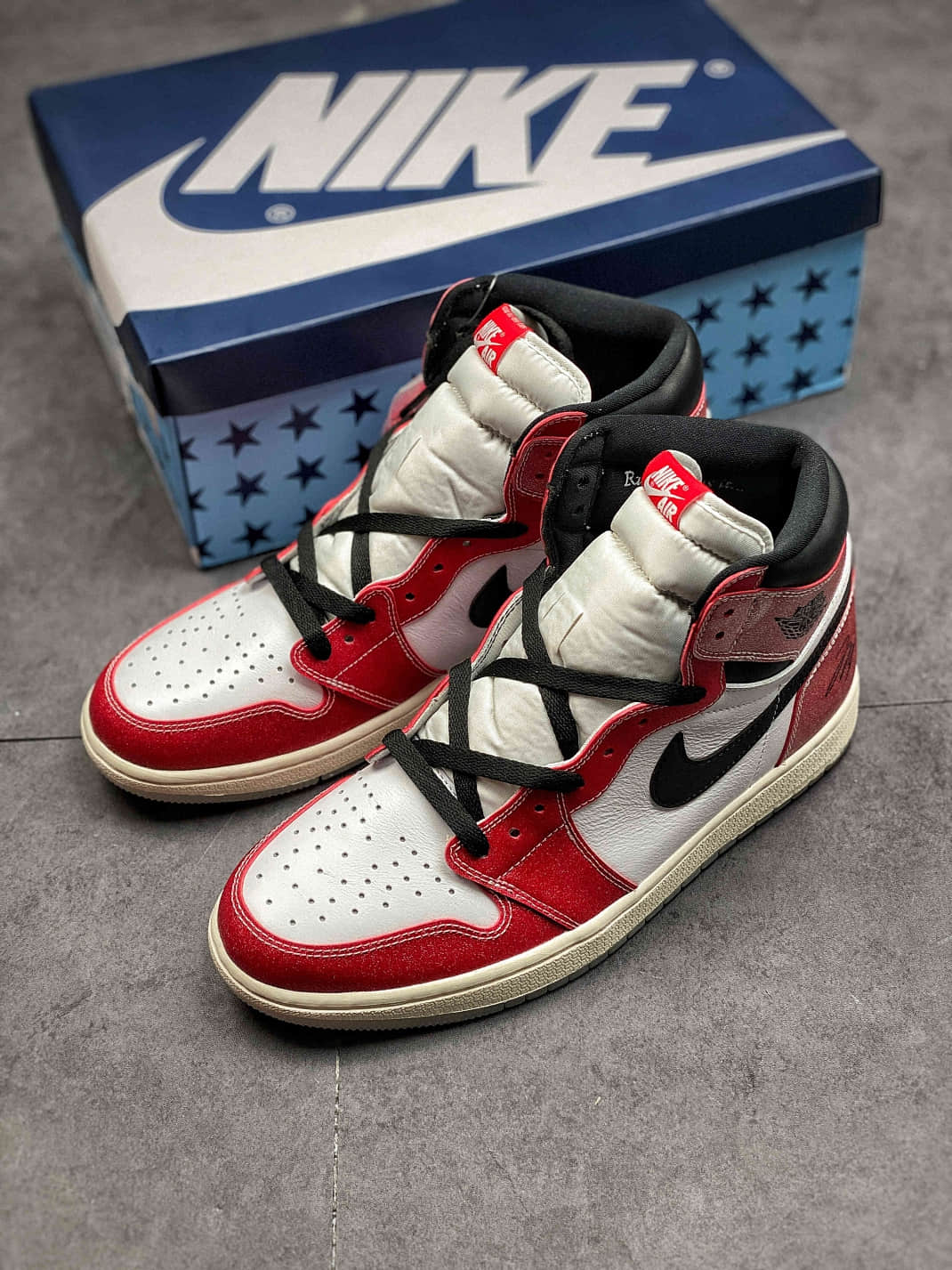 27cm JORDAN1 Heritage ジョーダン1 ヘリテージ 白赤 ダンク dunk ...